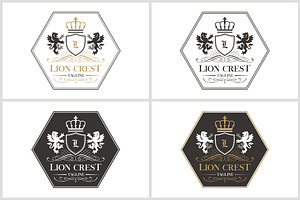 Lion Crest Logo Template