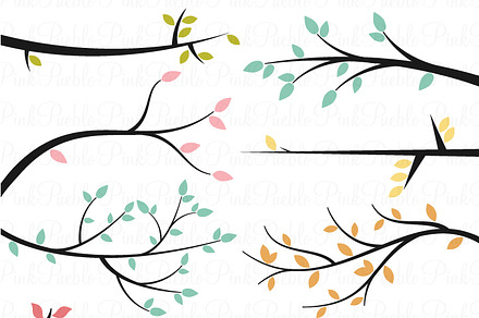Cute Bird Silhouette Photoshop Brush preview 3