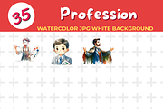 Profession watercolor Jpg Background, a Person Illustration by John_Walker (Thumbnail 3 of 3)