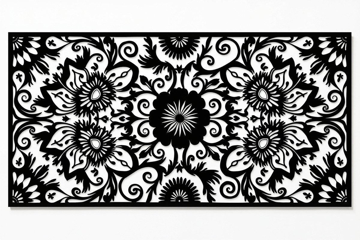 Elegant Laser Cut Floral Frames, an Illustration by abu67222 (Photo 3 of 7)