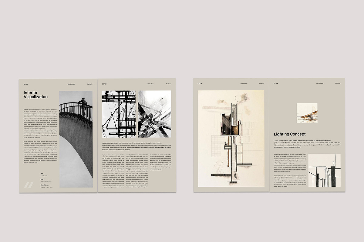Architecture Portfolio Brochure, a Brochure Template by TemplateFolio-Shop (Photo 21 of 29)