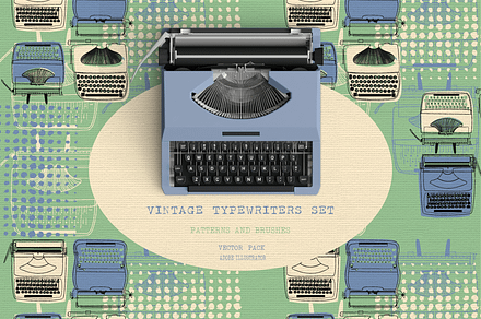Vintage Typewriter Set