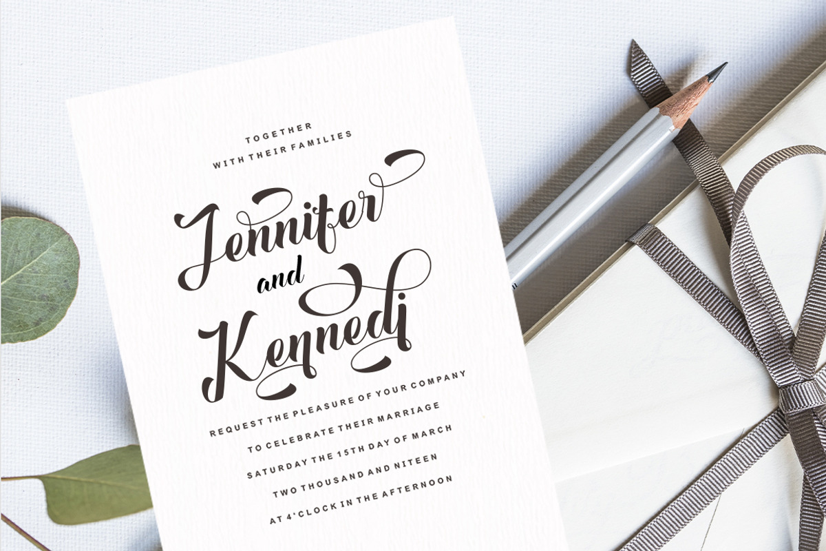 Virginia, a Script Font by Gatype