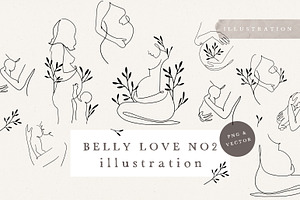 BELLY LOVE NO.2 / vector & png