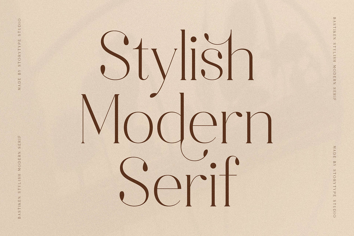 Bastiken Stylish Modern Serif, a Serif Font by Storytype Studio (Photo 10 of 15)