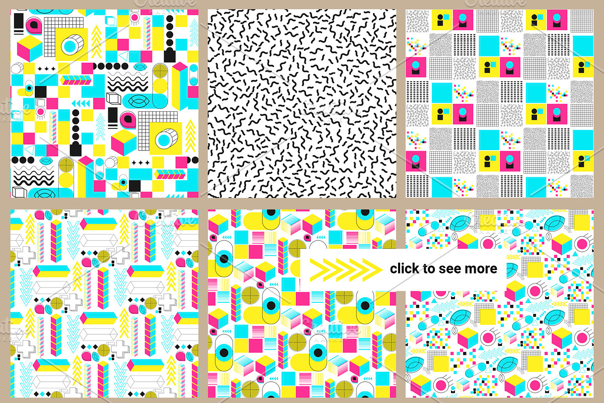 Neon geometric shape,poster,patten, an Object Graphic by Iryna Danyliuk (Photo 17 of 17)