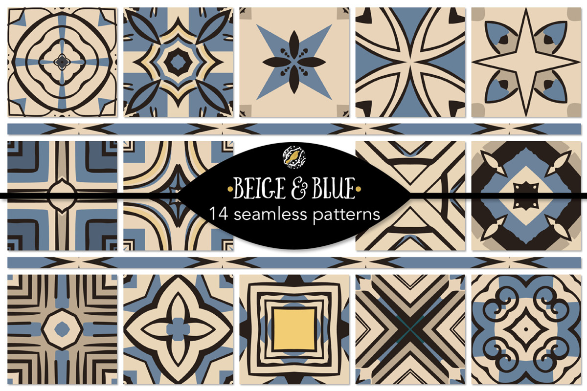 Set 77 - 14 Seamless Patterns, a Pattern Graphic by Little Bird (Photo 1 of 9)