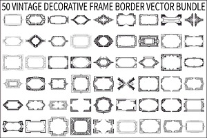 Vintage Decorative Frame Bundle, an Illustration by hafijul