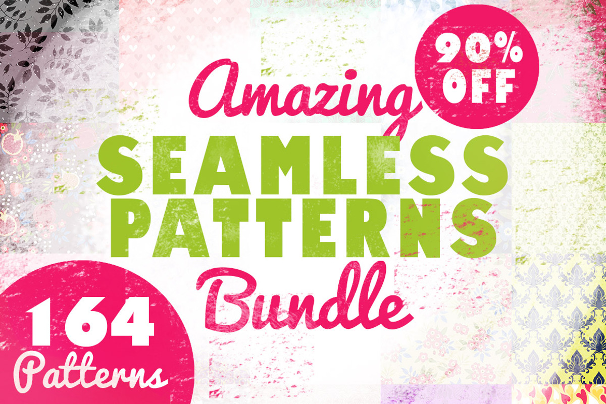 90% OFF Amazing Bundle Patterns, a Pattern Graphic by Jean Balogh (Photo 1 of 12)