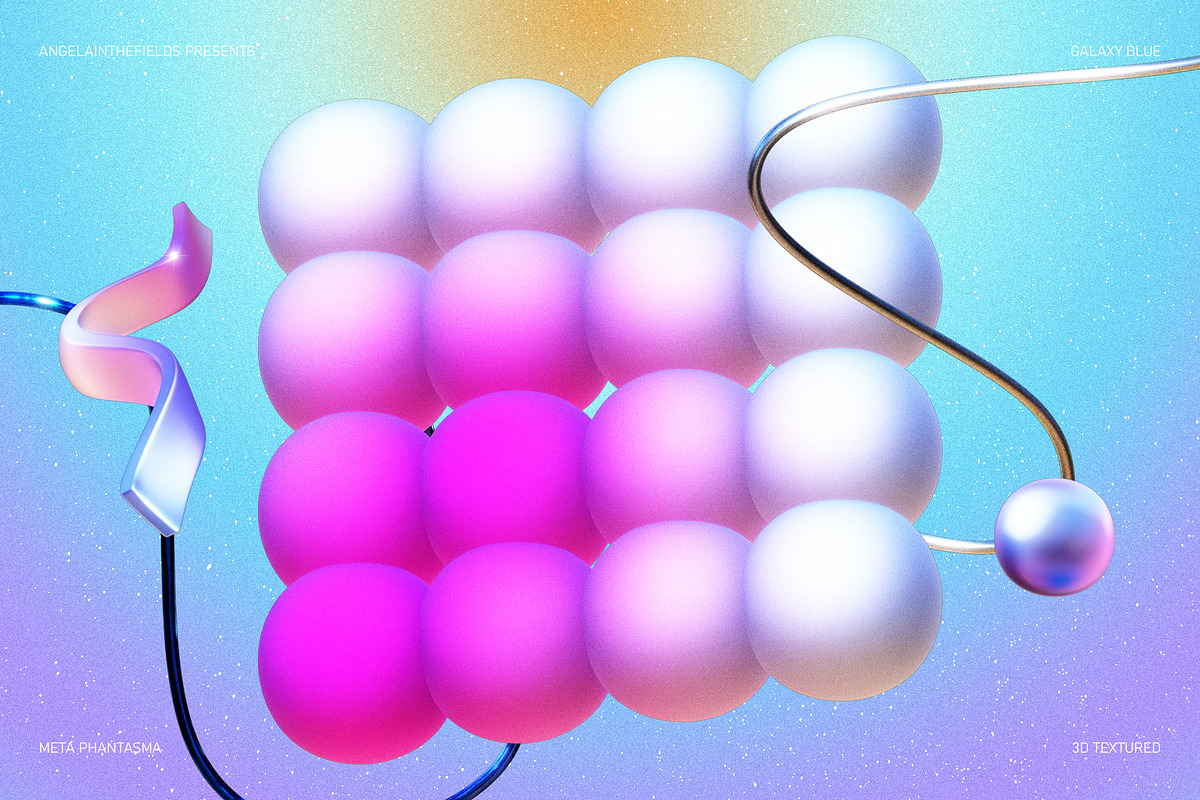3D GALAXY BLUE Objects, an Object Graphic by angelainthefields (Photo 6 of 11)