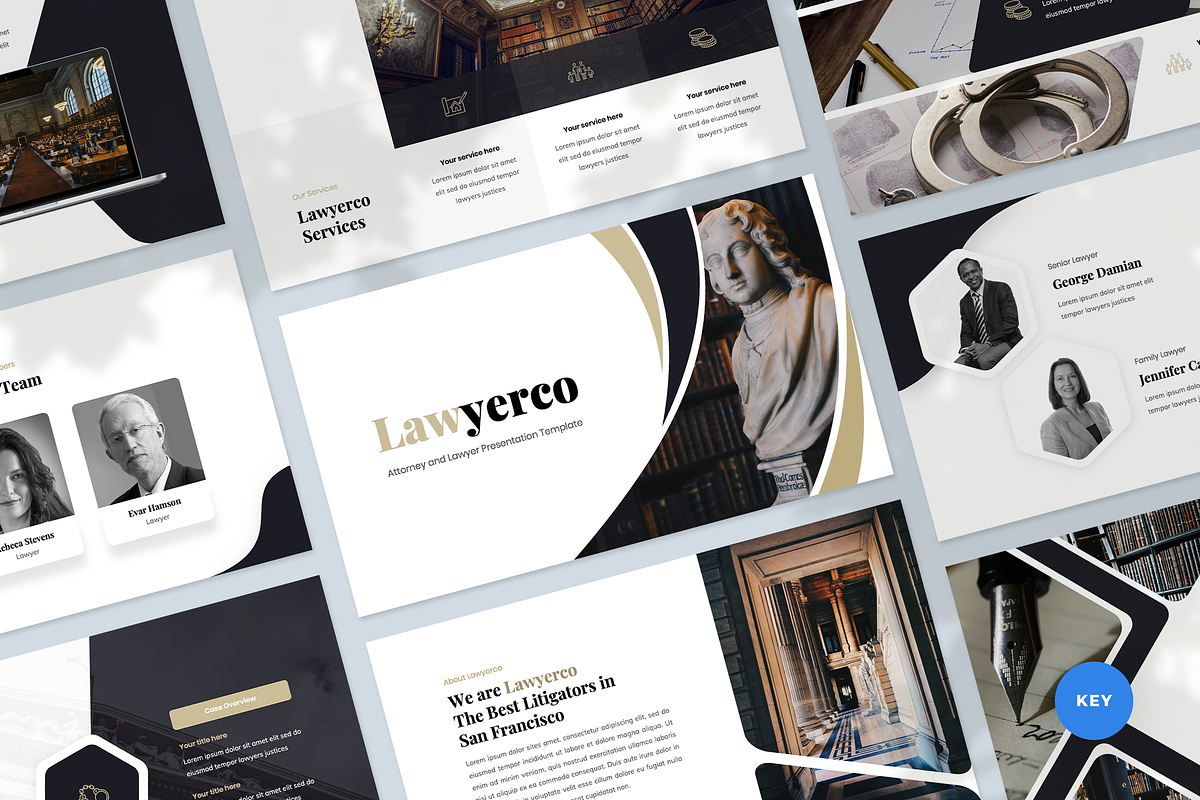Attorney & Lawyer Keynote, a Presentation Template by Graphue (Photo 1 of 5)