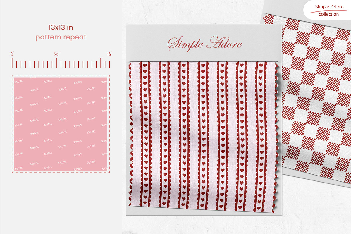 Simple Adore - Seamless Patterns, a Pattern Graphic by InaCorart (Photo 8 of 9)