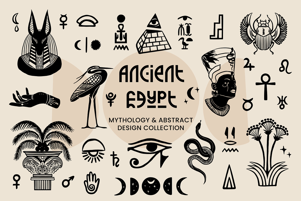 Ancient Egypt, Mythology & Abstract, a Decorative Illustration by Camara Design (Photo 1 of 9)