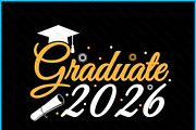 Class Of 2026 Graduate Graduation, a Graphic by Creativeusart (Thumbnail 2 of 4)