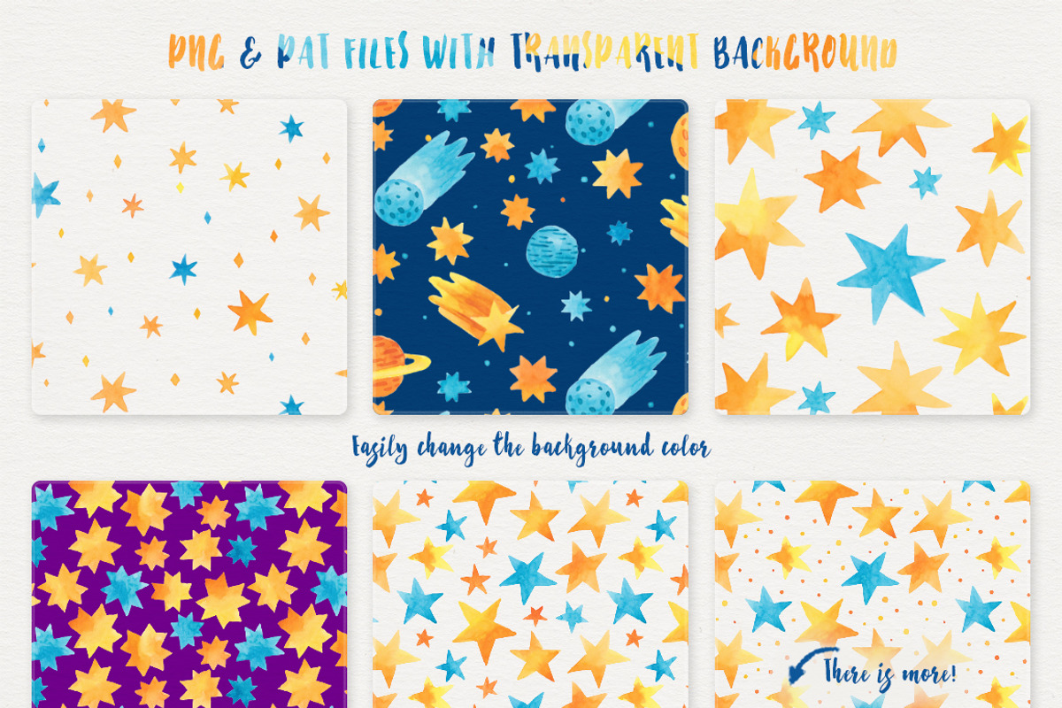 Starry Night, Pattern Pack, a Pattern Graphic by Stella's Graphic Supply (Photo 2 of 6)
