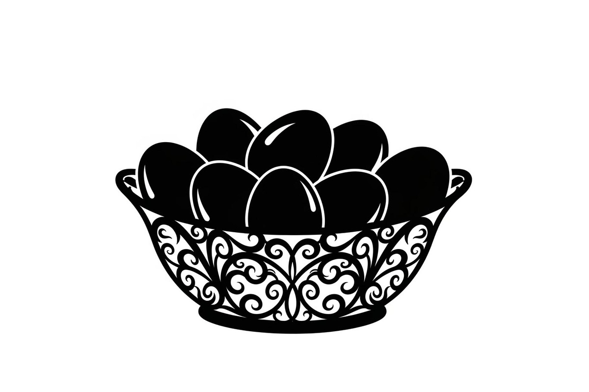 Easter Basket Vector Silhouette Bund, an Illustration by Designs_River (Photo 12 of 51)