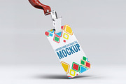 Lanyard Name Badge Tag Mock-up, an Advertising Mockup by Se٧enStudio (Thumbnail 8 of 10)