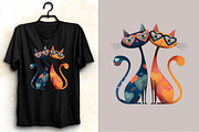 Quirky Valentines Cats Clipart  Bund, an Illustration by SVGArt (Thumbnail 7 of 8)