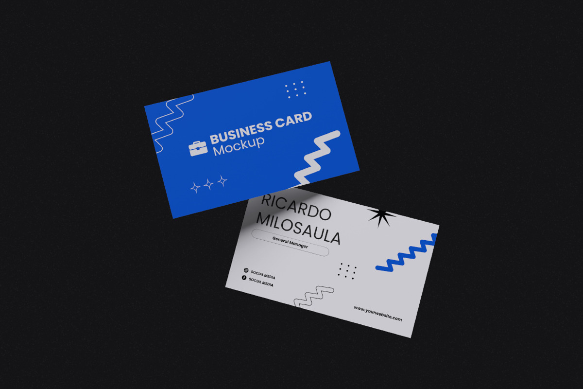 Business Card Mockup Bundle Set, an Advertising Mockup by Rielismee (Photo 2 of 5)