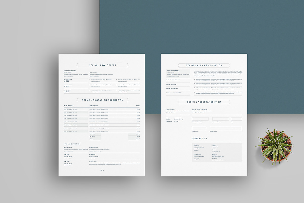 Proposal | Word, Indesign & Canva, a Stationery Template by obayes (Photo 2 of 6)