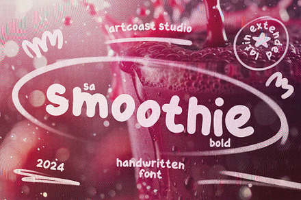 SA Smoothie Bold | Handwritten Font