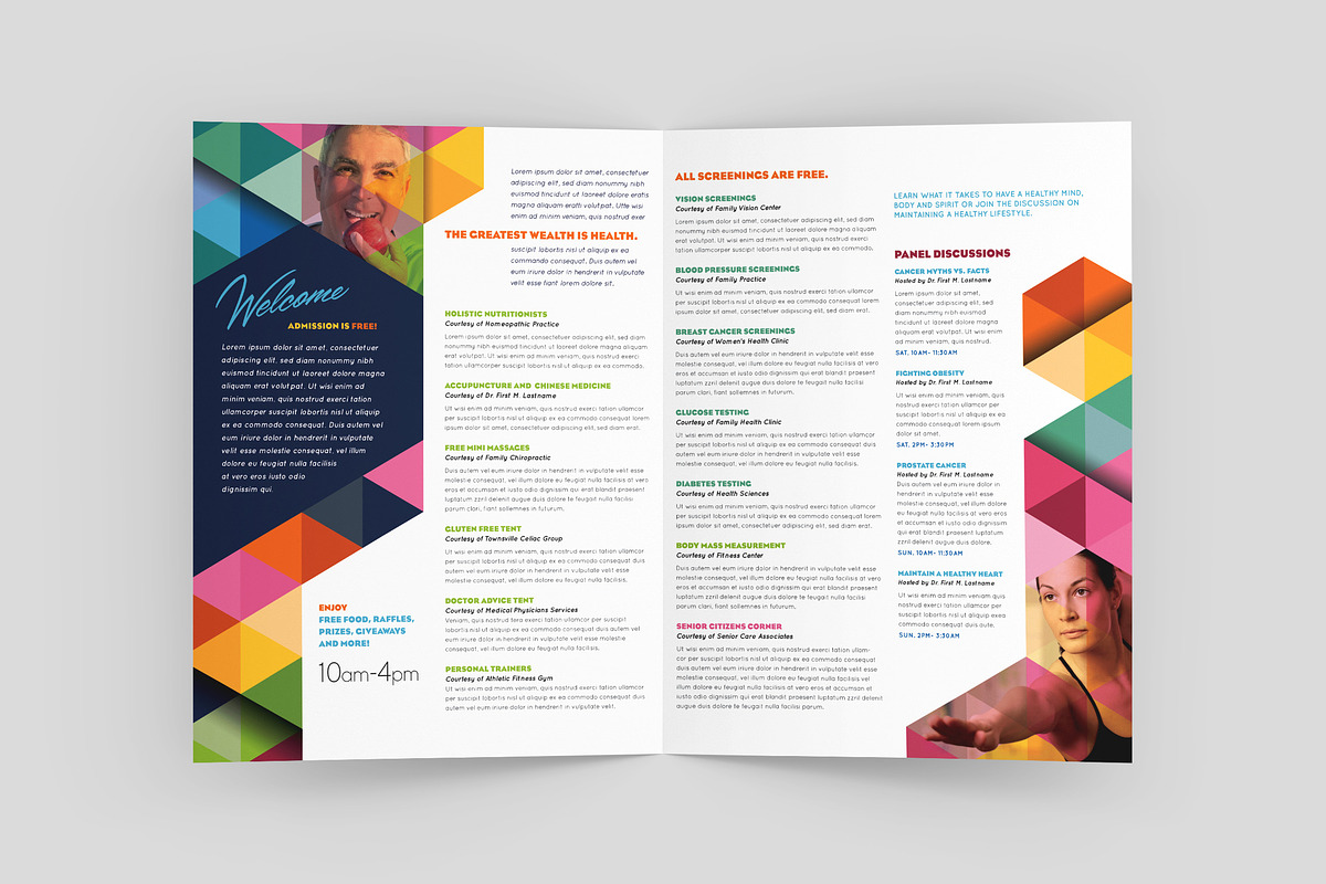 Health Fair Brochure Template, a Brochure Template by StockLayouts (Photo 2 of 4)