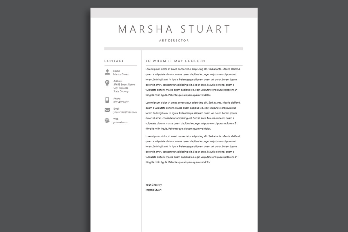 Elegant MS Word Resume Template, a Resume Template by Rustype (Photo 4 of 7)