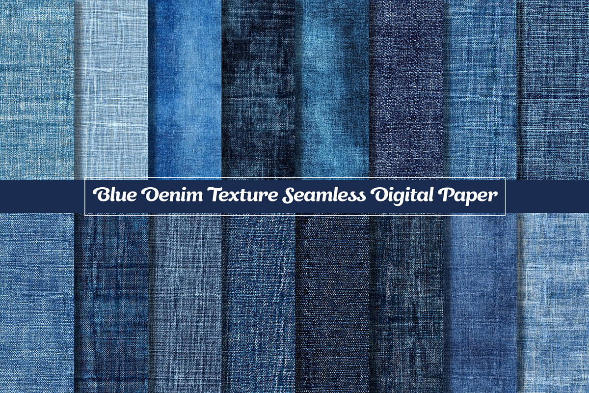 Blue Denim Texture Seamless Paper, a Texture Graphic by Dream Creation (Photo 1 of 7)
