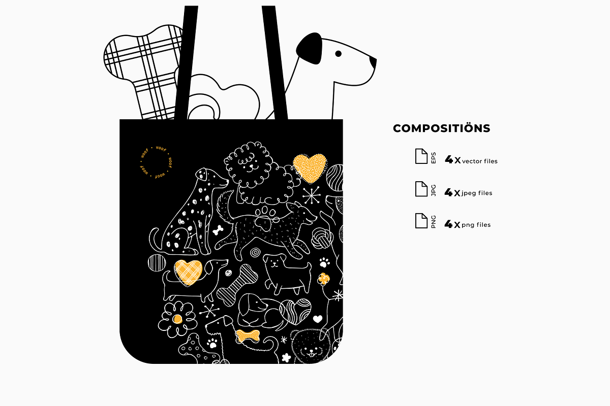 Dog illustrations, an Animal Illustration by adehoidar (Photo 8 of 10)
