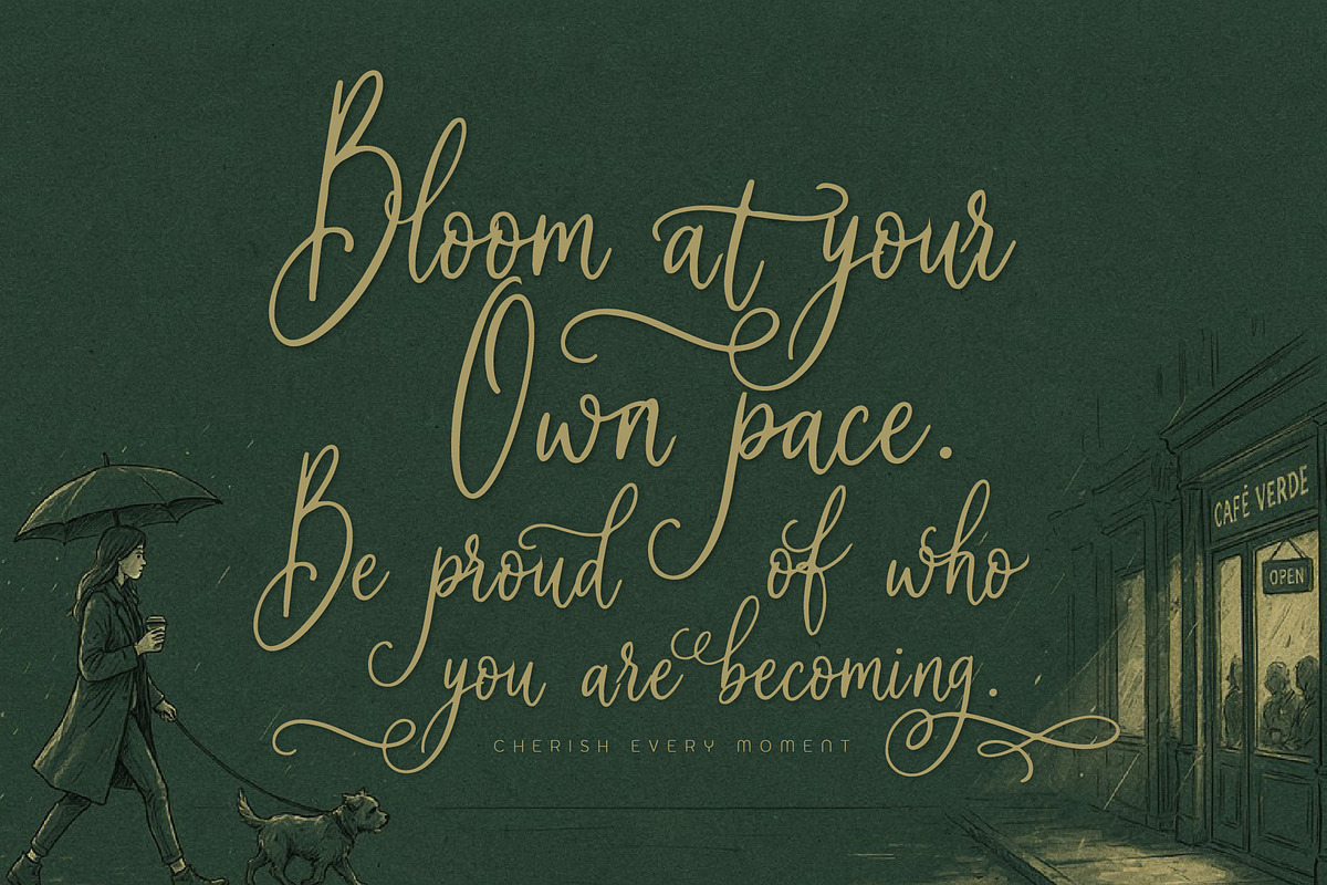 Soila Yadelle Elegant Curves Script, a Script Font by HypeWorksCo (Photo 3 of 15)