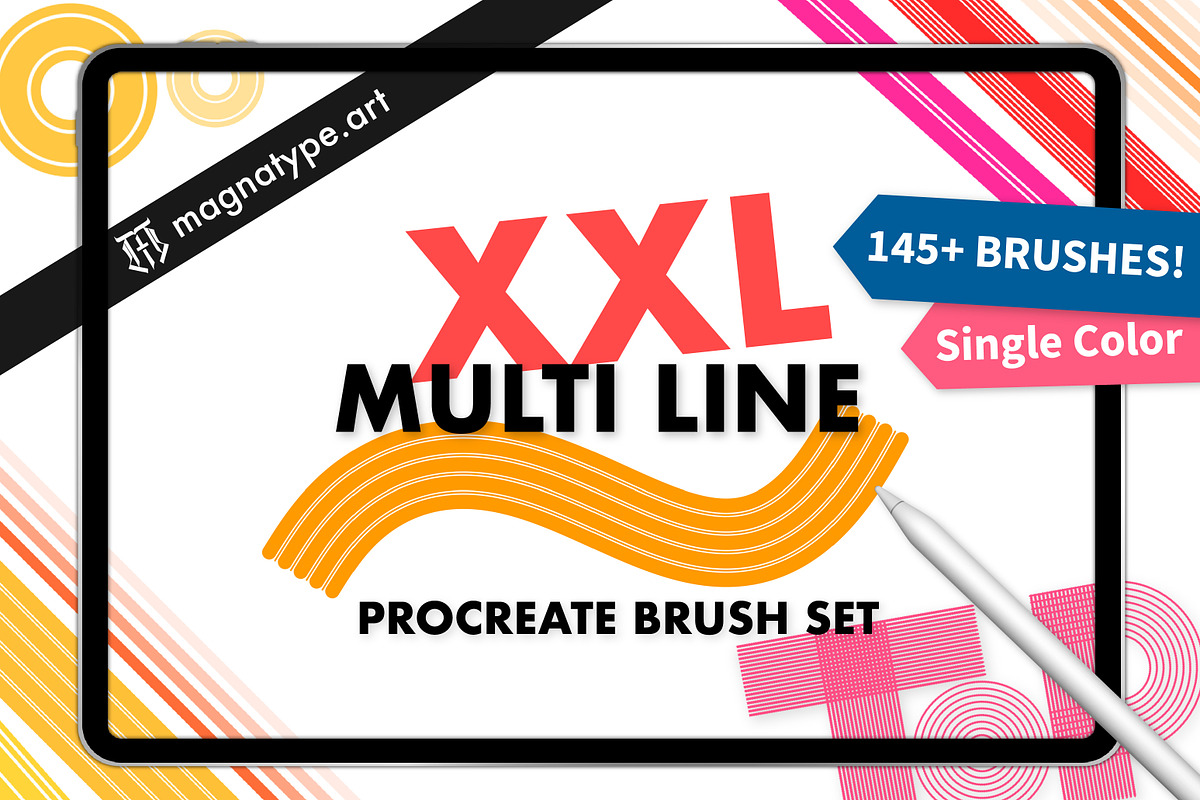 XXL MULTI LINE Brush set, a Brush Add-On by Magnatype (Photo 1 of 7)