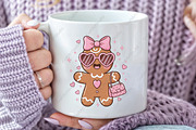Coquette Christmas Gingerbread Man P, an Illustration by CraftArtStudio (Thumbnail 3 of 4)