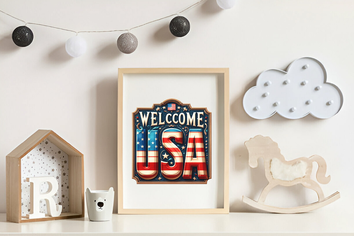 Watercolor American Flag Clipart, an Illustration by CreationArt (Photo 8 of 9)