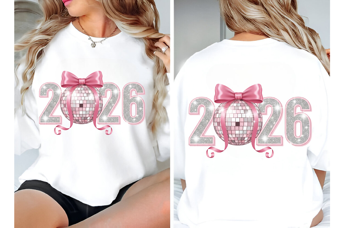 Pink Coquette New Year 2026 Png, an Illustration by SinaCreation (Photo 5 of 10)