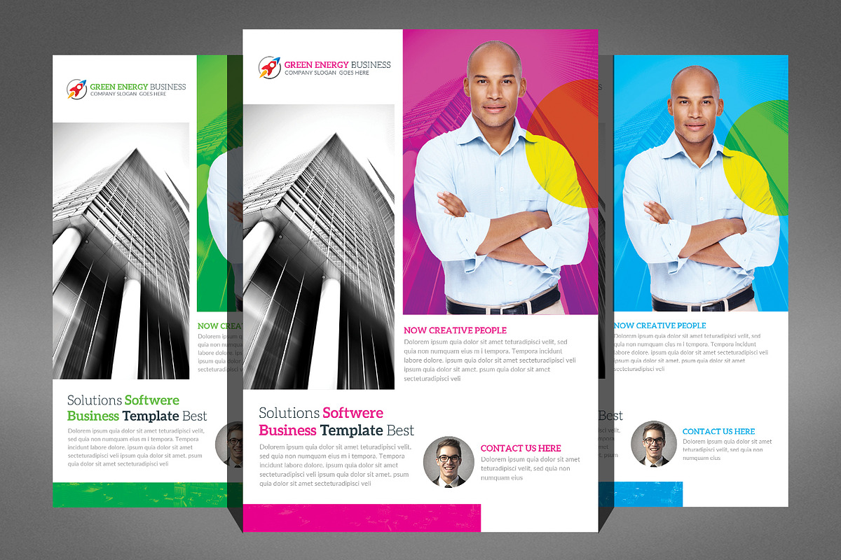 9 Green Energy Flyer Bundle, a Flyer Template by Graphic Templates (Photo 7 of 9)