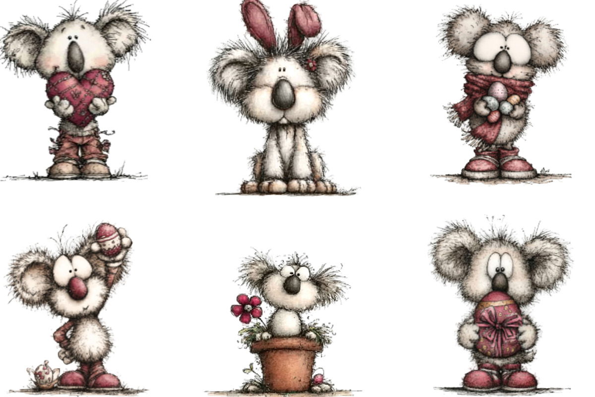 Whimsical Easter Koala Clipart, an Illustration by Designking (Photo 6 of 7)