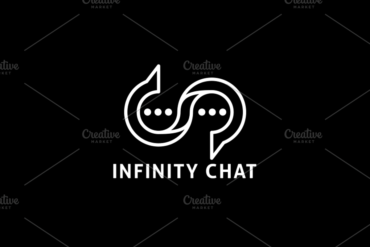 infinfty_chat_logo, a Branding & Logo Template by NicklancerShop (Photo 2 of 2)