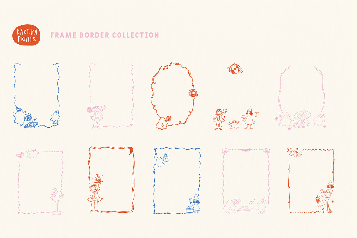 Halloween Clipart and Frames, an Illustration by Kartika Prints (Photo 11 of 11)