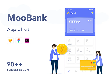 MooBank - Banking App Design UI Kit