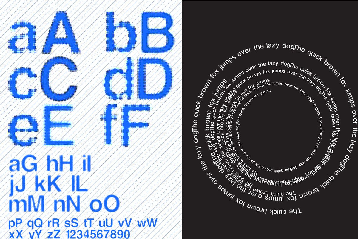 Raster Dots Be : Display Typface, a Sans Serif Font by cromatixclassroom (Photo 2 of 4)