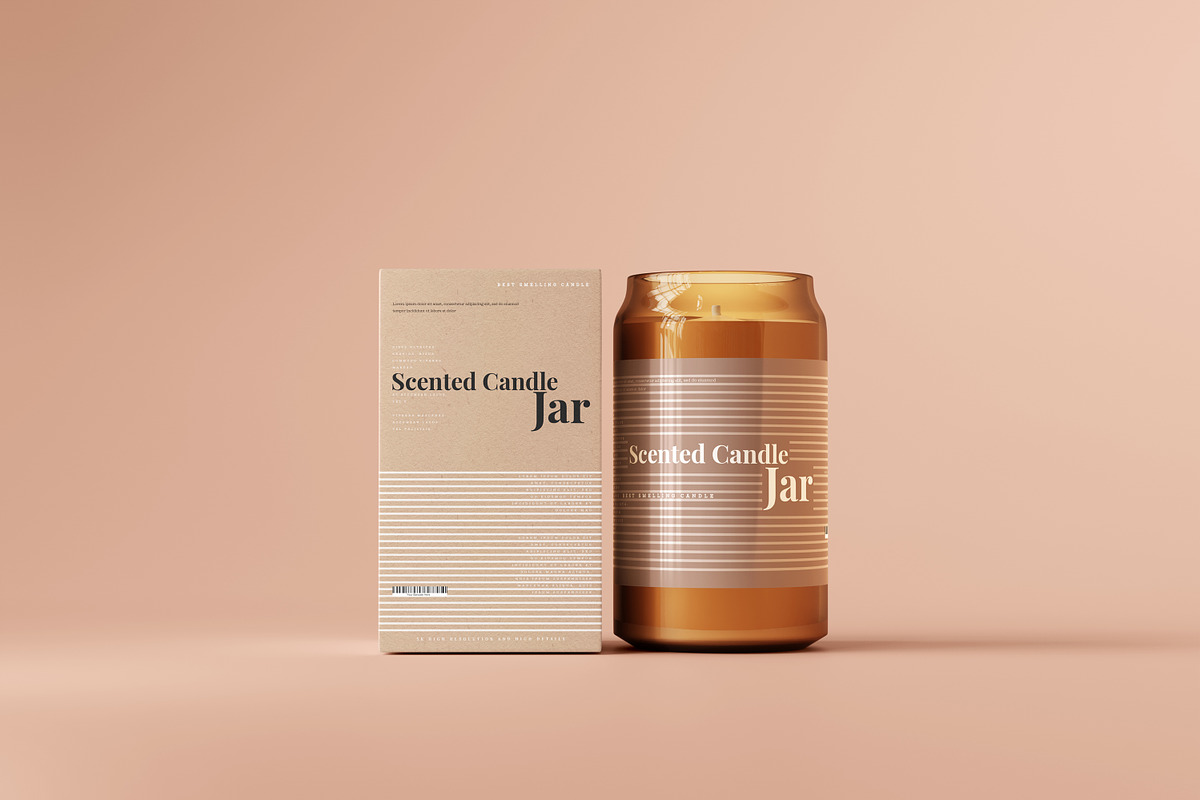 Amber Glass Candle Mockup Bundle, a Packaging Mockup by pmvch (Photo 126 of 135)