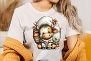 Whimsical Easter Cow Clipart Bundle, an Illustration by SVGArt (Thumbnail 3 of 7)