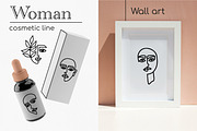 One line art woman face SVG, an Illustration by Anntre (Thumbnail 5 of 5)