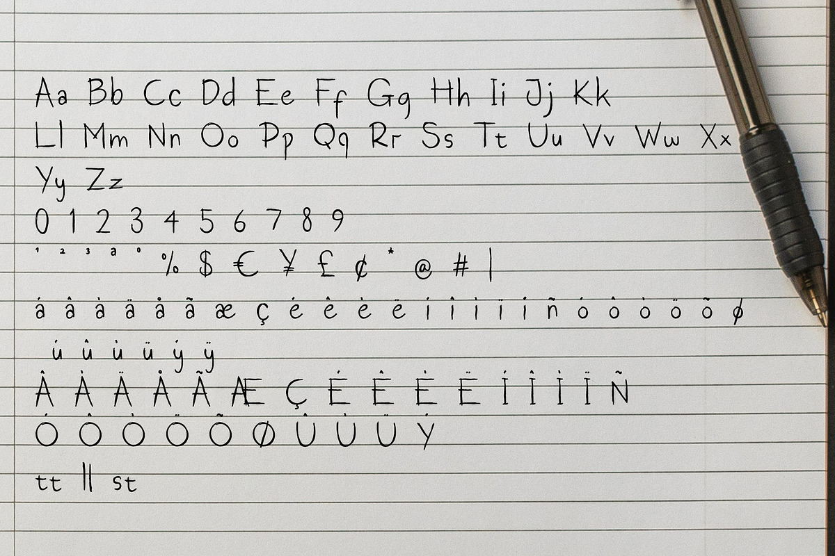 Corethan Font | 4 Fonts + Dingbats, a Handwritten Font by Jadatype.id (Photo 9 of 12)