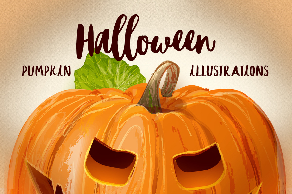 Halloween Pumpkin illustrations, an Illustration by Indie Khisa (Photo 1 of 8)