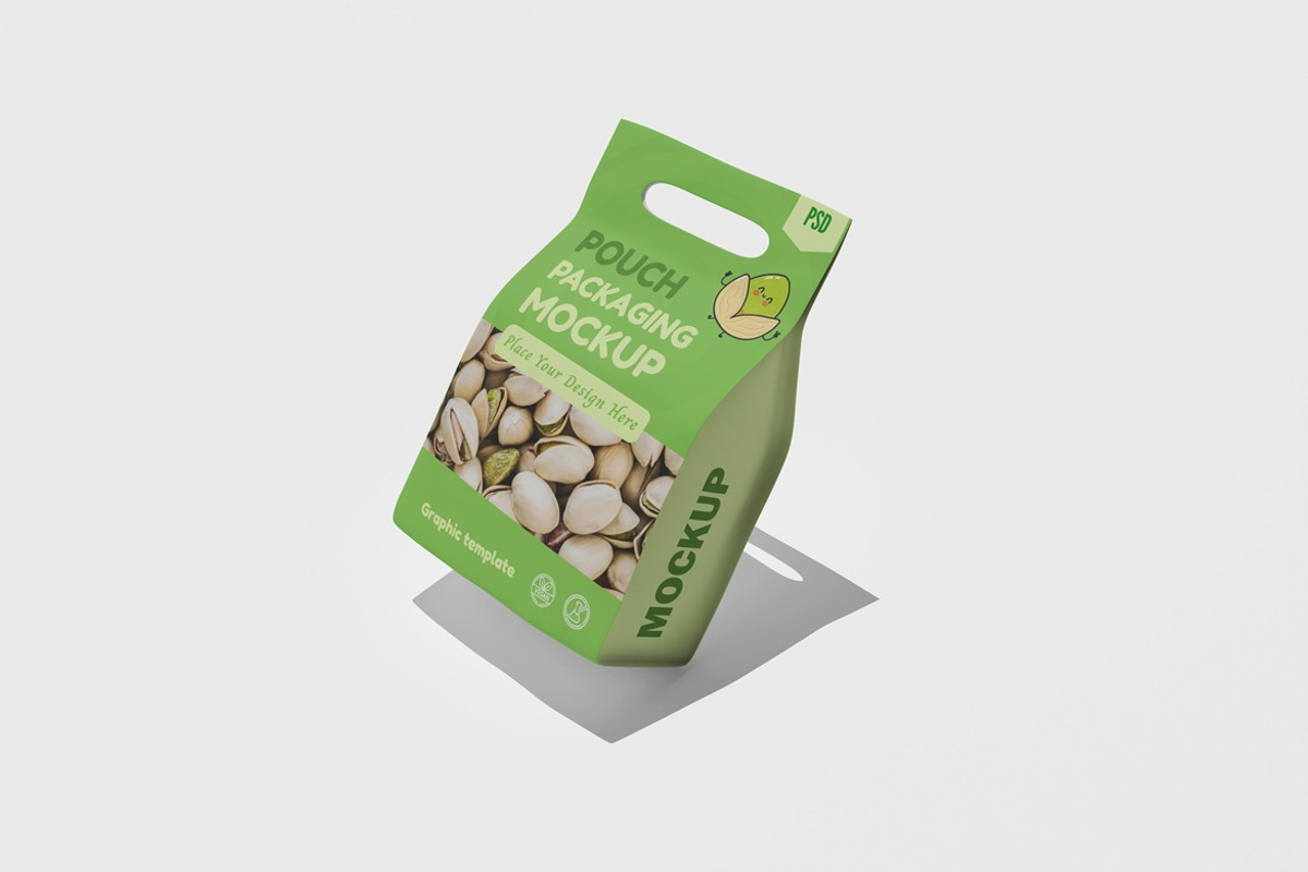 Pouch Packaging Mockup, a Packaging Mockup by Pexelyou (Photo 4 of 6)