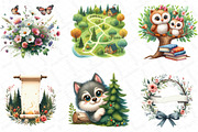 Cute Safari Party Animal Watercolor, an Illustration by DreamPrint404 (Thumbnail 5 of 6)