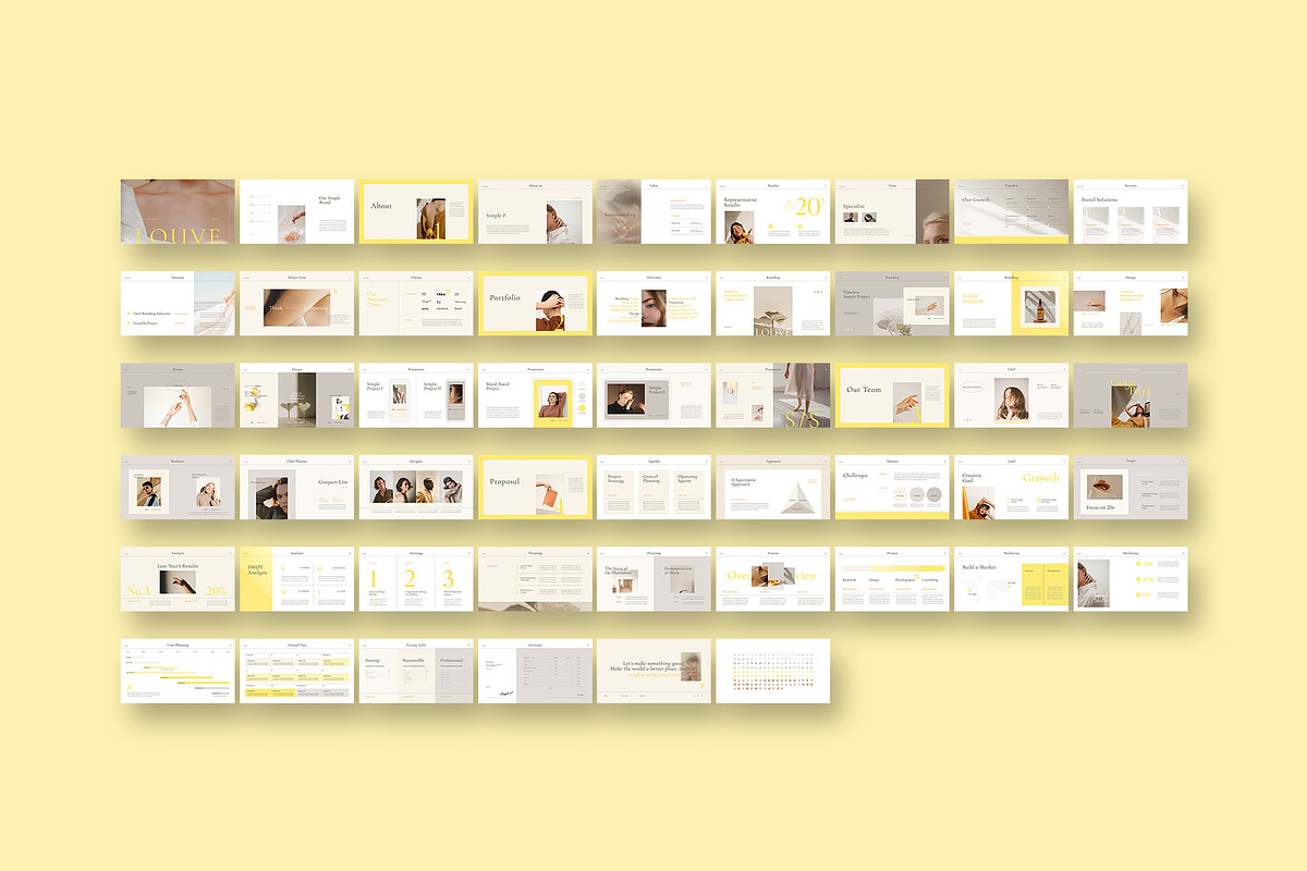 Louve PowerPoint Template, a Presentation Template by Simple P. (Photo 10 of 11)