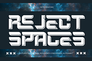 REJECT SPACES - SCI-FI FONT, a Sans Serif Font by 177Studio (Thumbnail 1 of 8)