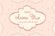 Amore Mio Whimsical Wedding Script, a Handwritten Font by Amalia Calligraphy (Thumbnail 1 of 7)